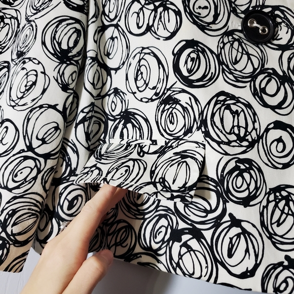 Willi Smith white black patterned cropped jacket - Picture 3 of 4